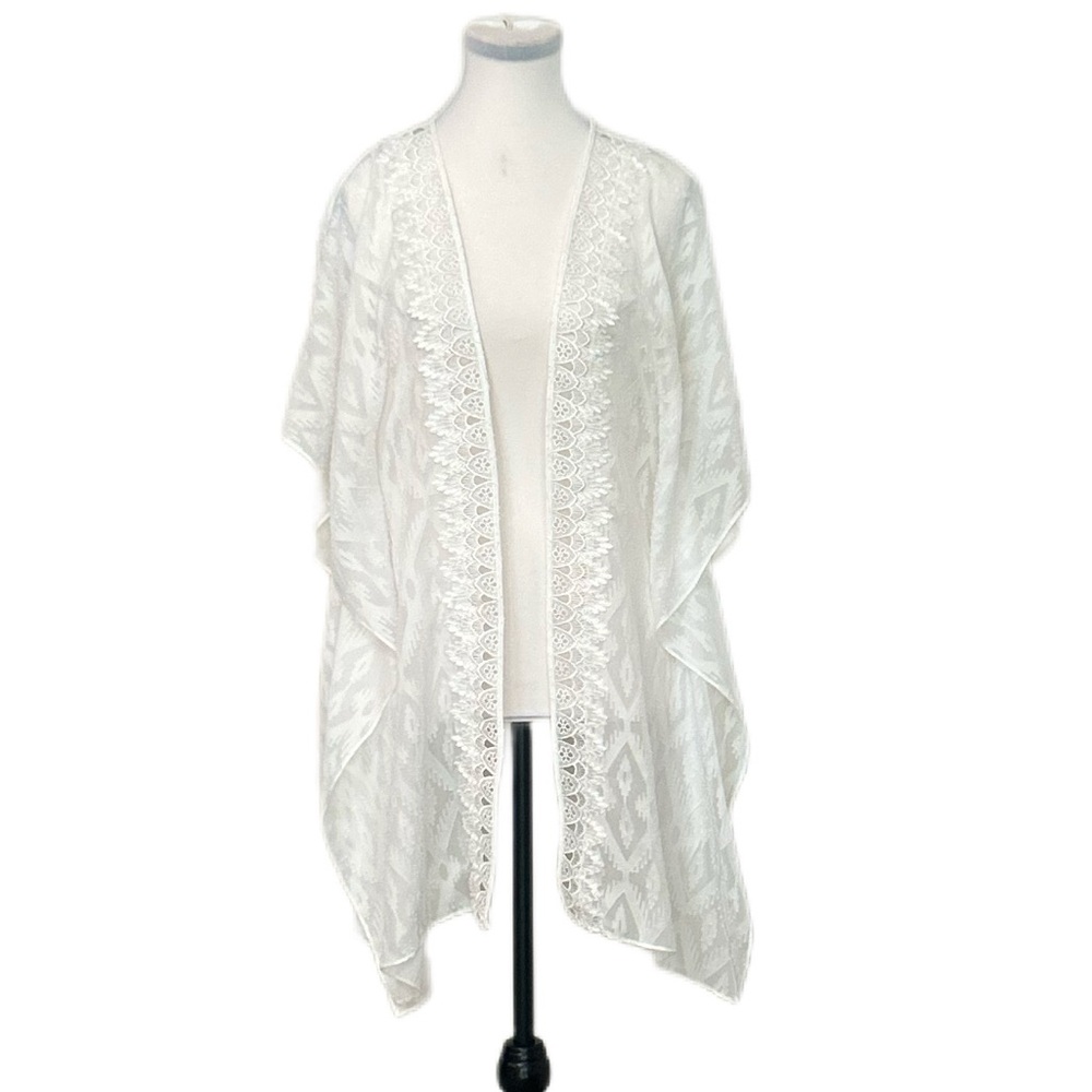 In Bloom by Jonquil White Sheer Kimono